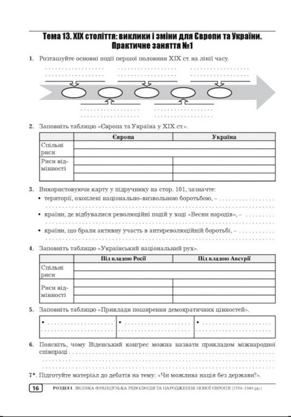 History Of Ukraine, World History And Civic Education Integrated Course 9Th Grade Workbook - сторя Украни, всесвтня сторя та громадянська освта нтегрований курс 9 клас Робочий зошит Julia Huk, Alexander Huk - Юля Гук, Олександр Гук 9789664965764-5