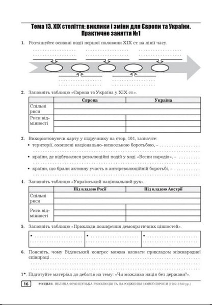 History Of Ukraine, World History And Civic Education Integrated Course 9Th Grade Workbook - сторя Украни, всесвтня сторя та громадянська освта нтегрований курс 9 клас Робочий зошит Julia Huk, Alexander Huk - Юля Гук, Олександр Гук 9789664965764-5