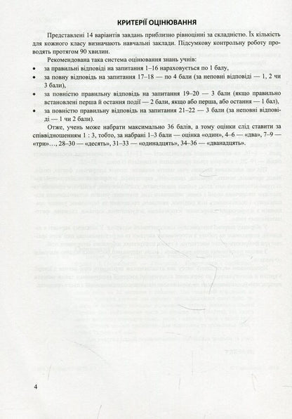 History of Ukraine. Final attestation control papers. Grade 9 / Історія України. Підсумкові атестаційні контрольні роботи. 9 клас Игорь Горинский 978-966-07-3078-6-4