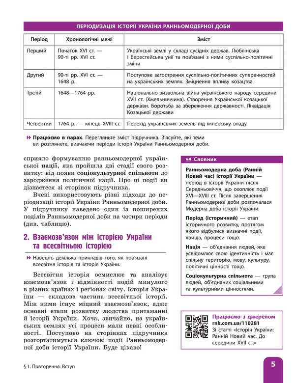 History of Ukraine. Grade 8. Textbook / Історія України. 8 клас. Підручник Аким Галимов, Александр Гисем, Александр Мартынюк, Ольга Сырцова 978-617-09-9595-7-4