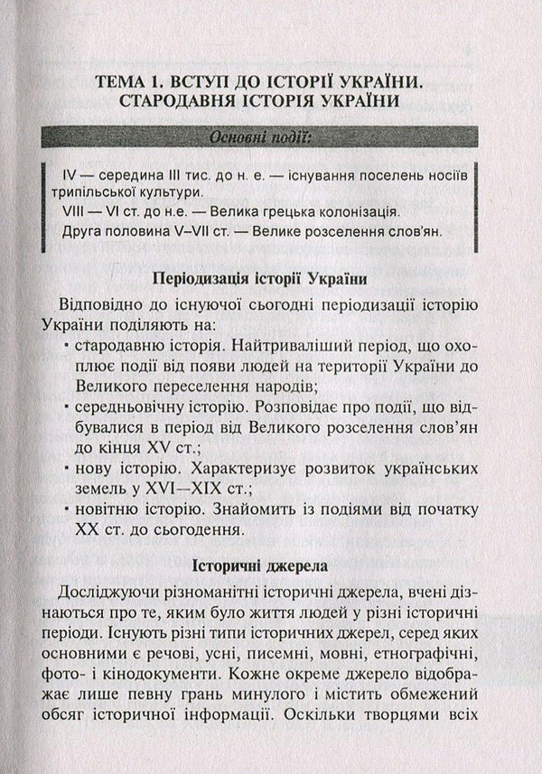 History of Ukraine. Handbook for preparing for external examinations / Історія України. Довідник для підготовки до ЗНО Александр Мартынюк, Наталия Сорочинская 978-966-10-5336-5-4