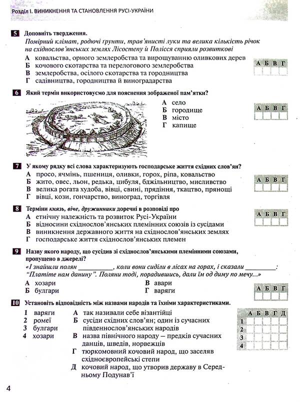 History of Ukraine. World history. 7th grade. Control of learning results / Історія України. Всесвітня історія. 7 клас. Контроль результатів навчання Виталий Власов, Александр Панарин 978-966-945-454-6-4