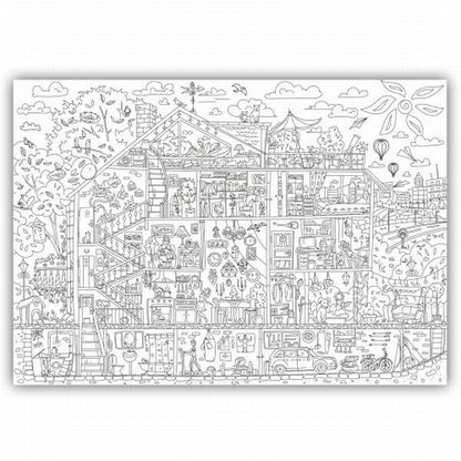 Home Sweet Home. XXL coloring page / Дім, милий дім. Розмальовка XXL  978-966-97625-5-9-2