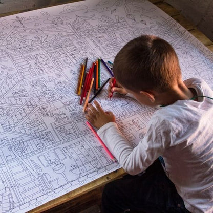 Home Sweet Home. XXL coloring page / Дім, милий дім. Розмальовка XXL  978-966-97625-5-9-4