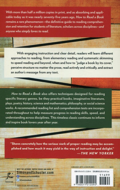 How To Read A Book Mortimer Adler, Charles van Doren / Мортимер Адлер, Чарльз Ван Дорен 9780671212094-3