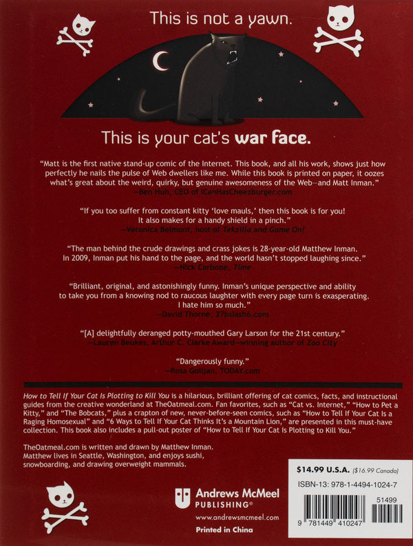 How To Tell If Your Cat Is Plotting To Kill You Matthew Inman / Мэтью Инман 9781449410247-3