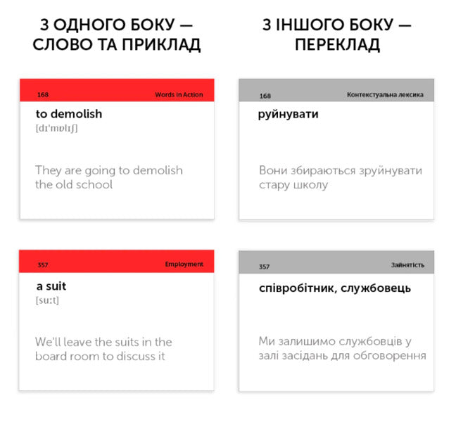 IELTS. Cards for learning English words. 500 cards / IELTS. Картки для вивчення англійських слів. 500 карток  978-617-7702-21-3-3