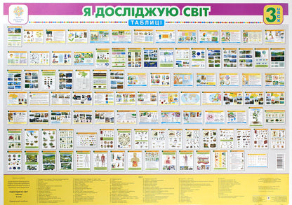 I Explore The World. 3Rd Grade Tables. NUSH / Я досліджую світ. 3 клас. Таблиці. НУШ Natalia Budnaya / Наталя Будна 2005000017438-1