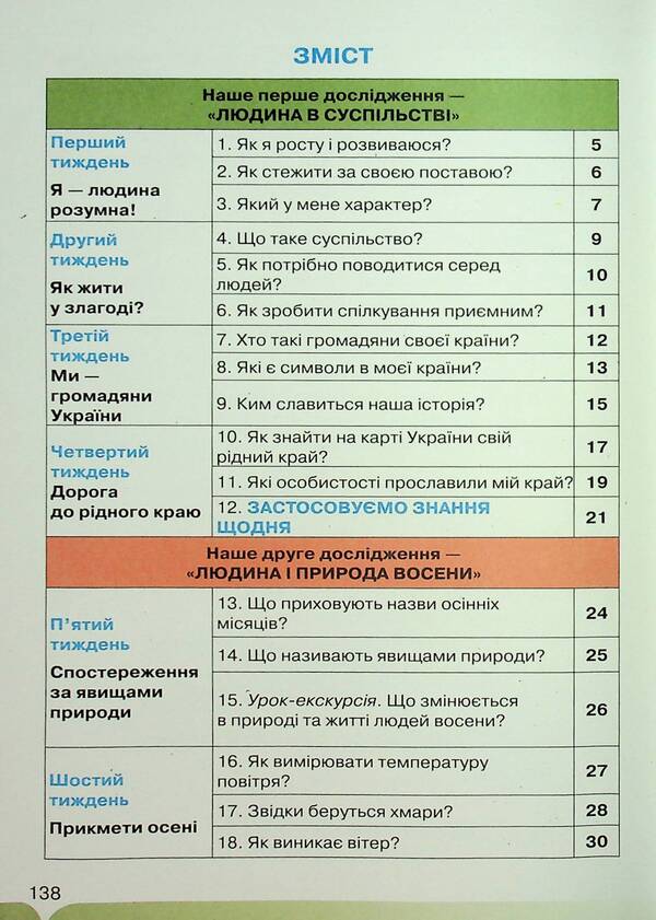 I Explore The World. Grade 2. Part 1 / Я досліджую світ. 2 клас. Частина 1 Irina Grushchinskaya, Zoya Cunning / Ірина Грурчінська, Зоя хитрість 9789669912893-3