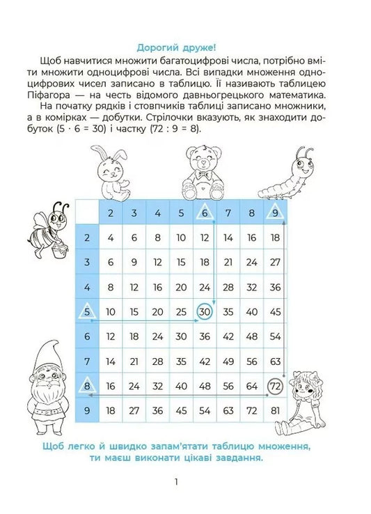 I Study The Multiplication Table / Вивчаю таблицю множення / Author not specified 9786170044334-2