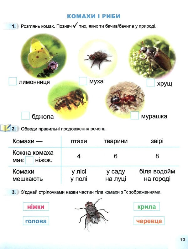 I explore the world. 1st class. A workbook. Part 2 / Я досліджую світ. 1 клас. Робочий зошит. Частина 2 Татьяна Гильберг, Светлана Тарнавская, Нина Павич 978-966-11-1360-1-3