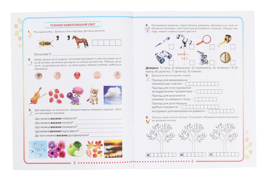 I explore the world. 2nd class. A workbook / Я досліджую світ. 2 клас. Робочий зошит Юлия Шумейко 978-966-349-775-4-3