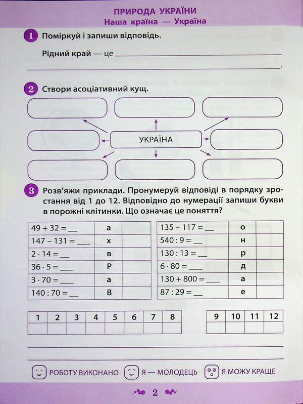 I explore the world. 4th grade Workbook in 2 parts. Part 1 / Я досліджую світ. 4 клас. Робочий зошит у 2-х частинах. Частина 1 Нина Косовцева 9789669254207-4