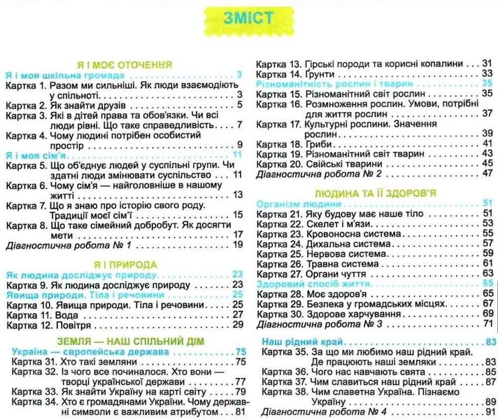 I explore the world. Diagnostic test cards. 3rd grade / Я досліджую світ. Діагностичні тест-картки. 3 клас Татьяна Гильберг, Светлана Тарнавская 978-966-11-1126-3-5