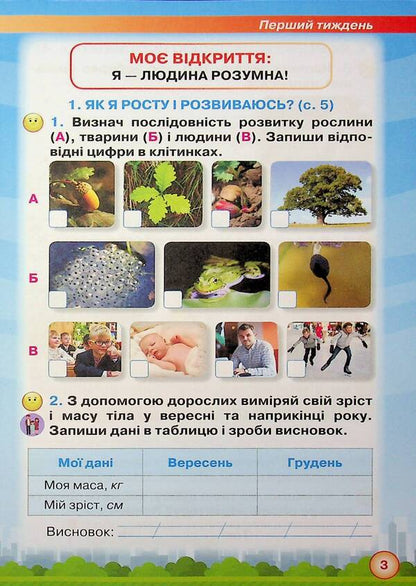 I explore the world. Grade 2. Workbook. Part 1 / Я досліджую світ. 2 клас. Робочий зошит. Частина 1 Зоя Хитрая, Ирина Грущинская 978-966-991-385-2-4