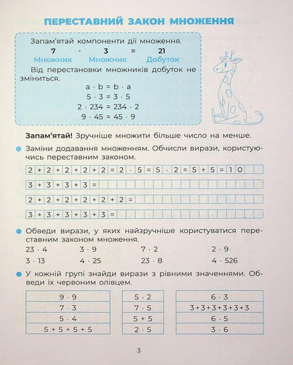 I study the multiplication table / Вивчаю таблицю множення  9786170042491-5