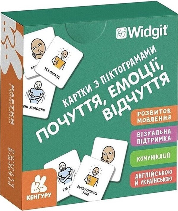 Icon Cards. Feeling, Emotions, Feelings / Картки з піктограмами. Почуття, емоції, відчуття / Author not specified 9789667616410-1