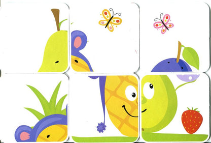 In kindergarten. Fruits on cards / У садочку. Фрукти на картках  -3