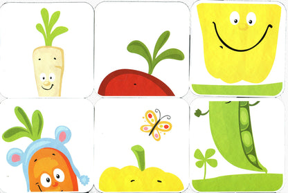 In the garden. Vegetables on cards / На городі. Овочі на картках  -4