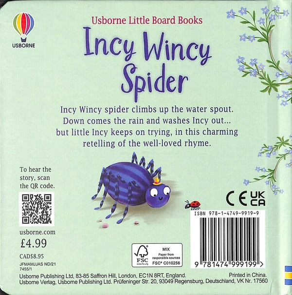 Incy Wincy Spider / Incy Wincy Spider Рассел Пантер 978-1-4749-9919-9-2