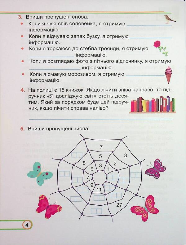 Informatics. 3Rd Grade Workbook (For The Textbook Of I. Zharkova) / Інформатика. 3 клас. Робочий зошит (до підручника І. Жаркової) Elena Antonova, Sergey Martyniuk / Олена Антонова, Сергій Мартинюк 9789660744813-4