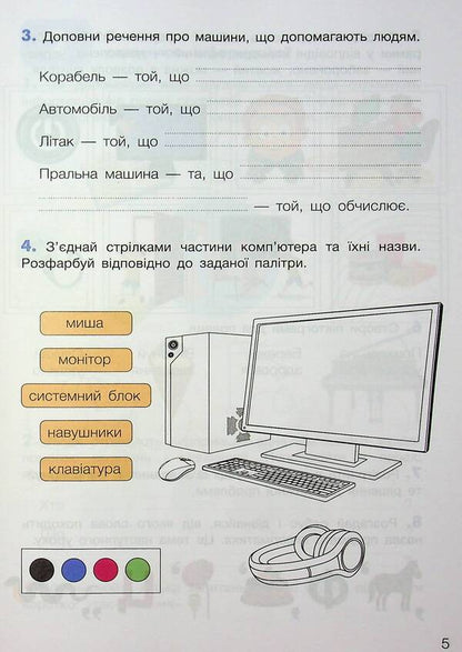 Informatics. Grade 2. Workbook / Інформатика. 2 клас. Робочий зошит Cossack Lily / Лілія Козак 9789669455093-5