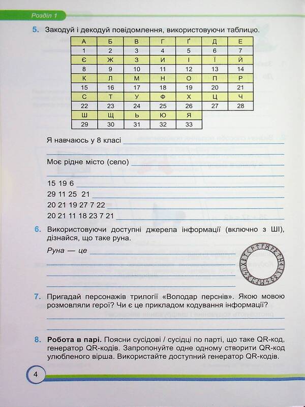Informatics. Workbook. 8th grade (under the guidance of Y. Ryvkind and others) / Інформатика. Робочий зошит. 8 клас. (до підручн. Й. Ривкінда та ін.) Елена Антонова, Сергей Мартынюк 9789660745247-4