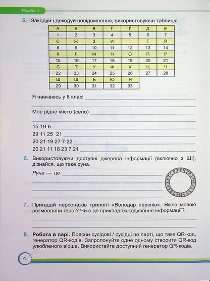 Informatics. Workbook. 8th grade (under the guidance of Y. Ryvkind and others) / Інформатика. Робочий зошит. 8 клас. (до підручн. Й. Ривкінда та ін.) Елена Антонова, Сергей Мартынюк 9789660745247-4