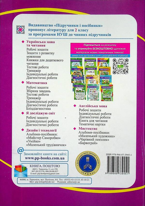 Informatics. Workbook. Grade 2 (According To R. Shiyan) + Stickers / Інформатика. Робочий зошит. 2 клас (за програмою Р. Шияна) + наліпки Elena Antonova, Sergey Martyniuk / Олена Антонова, Сергій Мартіюк 9789660739451-2