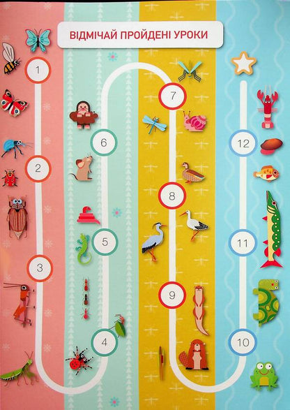 Insects And Other Inhabitants Of Meadows And Water Bodies. Preparation For School. Level 2. Part 3 +140 Stickers - Комахи та нш мешканц лугу  водойм. Пдготовка до школи. Рвень 2. Частина 3 +140 налпок Anastasia Chervona - Анастасия Червона 9786179510953-5