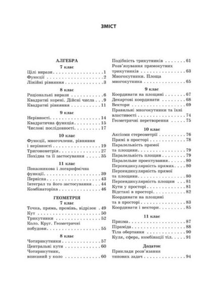 Interactive guide.Algebra.Geometry.7-11 grade / Інтерактивний довідник. Алгебра. Геометрія. 7-11 клас  978-617-686-556-8-3