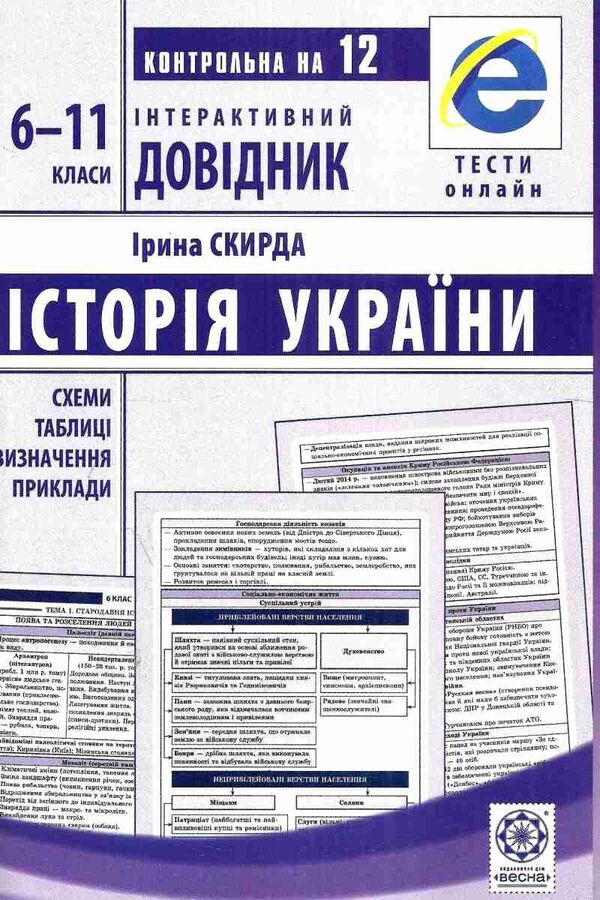 Interactive guide. History of Ukraine. 6-11 grade / Інтерактивний довідник. Історія України. 6-11 клас Ирина Скирда 978-617-686-562-9-1