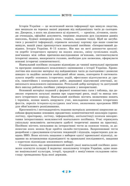 Interactive reference book. History of Ukraine. Grades 6–11 / Інтерактивний довідник. Історія України. 6–11 класи Ирина Скирда, Сильвестр Селегеев 978-617-686-744-9-3