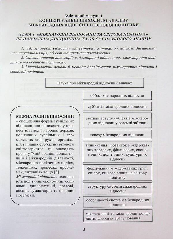 International relations and world politics / Міжнародні відносини та світова політика Алена Загородня, Татьяна Кадлубович 9789663887289-5