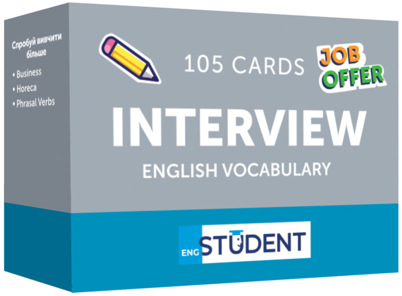 Interview English Vocabulary. 105 cards / Interview English Vocabulary. 105 карток  9786177702589-1