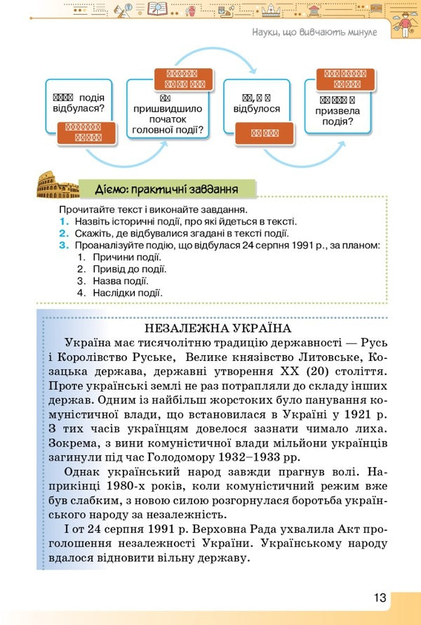 Introduction to History and Civic Education. 5th grade Textbook / Вступ до історії та громадянської освіти. 5 клас. Підручник Игорь Щупак, Елена Бурлака, Ирина Пискарева, Андрей Посунько 978-966-991-205-3-4