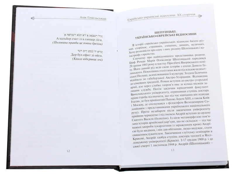 Jewish-Ukrainian relations of the 20th century / Єврейсько-українські відносини ХХ сторіччя Алик Гомельский 978-617-7899-18-0-4