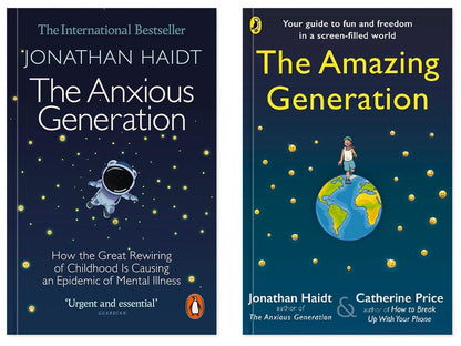 Jonathan Haidt Set Of 2 Books Jonathan Haidt, Katherine Price - Джонатан Хайдт, Кэтрин Прайс 9781802063271,9780241806586-1