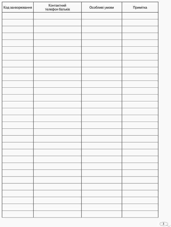 Journal of children with special educational needs / Журнал обліку дітей з особливими освітніми потребами  9789667491154-4