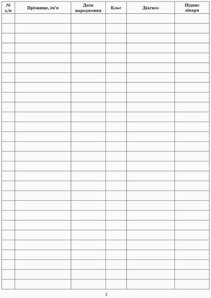 Journal of nutrition control of children who need dietary nutrition / Журнал контролю за харчуванням дітей, яким необхідне дієтичне харчування  9789667454593-3