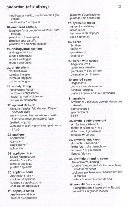 Langenscheidt Praxiswörterbuch Bekleidung und Mode / Langenscheidt Praxiswörterbuch Bekleidung und Mode  978-3-86117-253-6-3