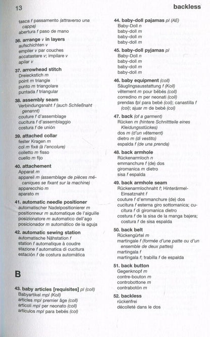 Langenscheidt Praxiswörterbuch Bekleidung und Mode / Langenscheidt Praxiswörterbuch Bekleidung und Mode  978-3-86117-253-6-4