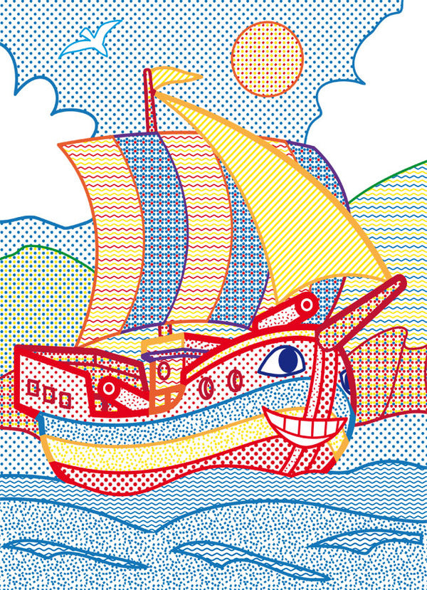 Large Watercolors With A Colored Outline Ships - Велик водян розмальовки з кольоровим контуром Корабл - Author not specified 9789669877246-3