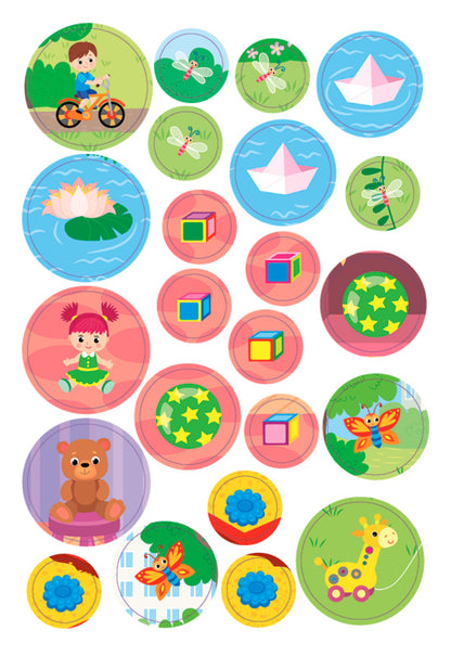 Large stickers for babies. A small doll / Великі наліпки для малят. Маленька лялька Ирина Цыбань 978-966-284-879-3-5