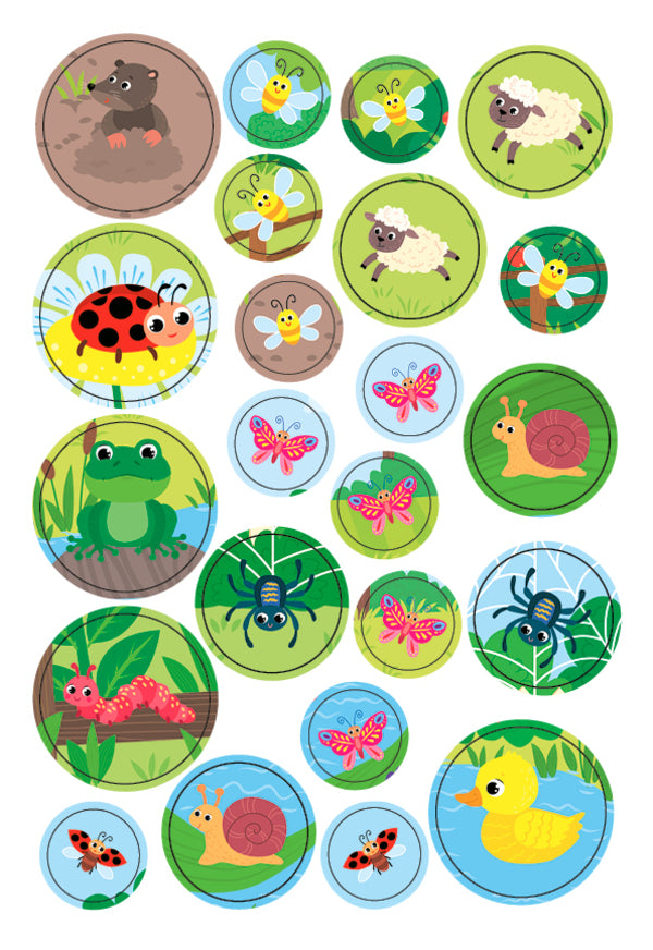 Large stickers for babies. Colorful rooster / Великі наліпки для малят. Барвистий півник Ирина Цыбань 978-966-284-875-5-5