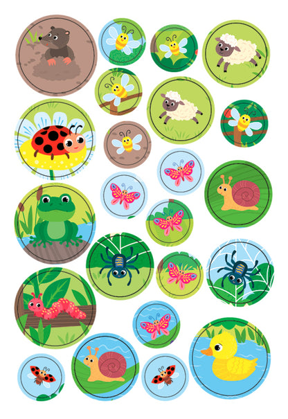 Large stickers for babies. Colorful rooster / Великі наліпки для малят. Барвистий півник Ирина Цыбань 978-966-284-875-5-5