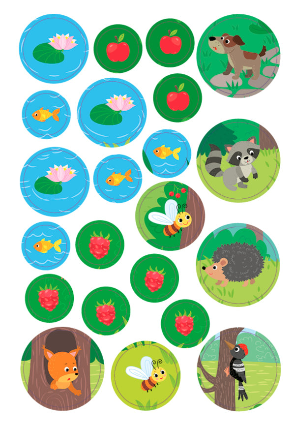 Large stickers for babies. Smart frog / Великі наліпки для малят. Спритна жабка Ирина Цыбань 978-966-284-881-6-6