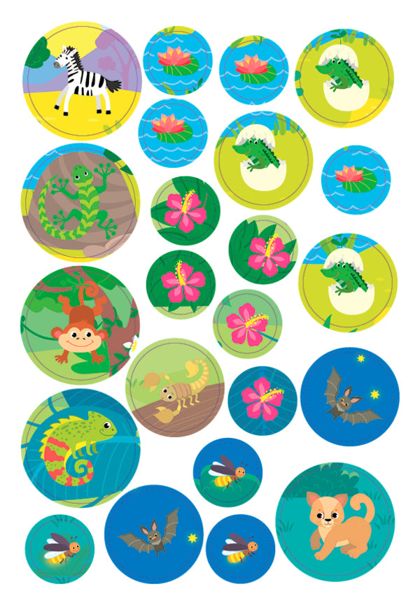 Large stickers for babies. Spotted giraffe / Великі наліпки для малят. Плямистий жирафчик Ирина Цыбань 978-966-284-880-9-5