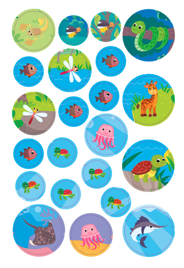 Large stickers for babies. Spotted giraffe / Великі наліпки для малят. Плямистий жирафчик Ирина Цыбань 978-966-284-880-9-6