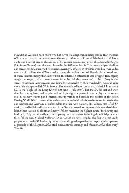 Leaders of the Storm Troops. Volume 1. Oberster SA-Faehrer, SA-Stabschef and SA-Obergruppenfaehrer (B - J) / Leaders of the Storm Troops. Volume 1. Oberster SA-Faehrer, SA-Stabschef and SA-Obergruppenfaehrer (B - J) Майкл Д. Миллер, Андреас Шульц 9781909982871-2